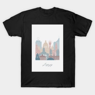 Leipzig, Germany, map skyline - 03 style T-Shirt